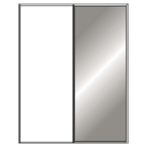 Miami Plus Wiemann 2 Door Sliding Wardrobe With Glass Door 150cm