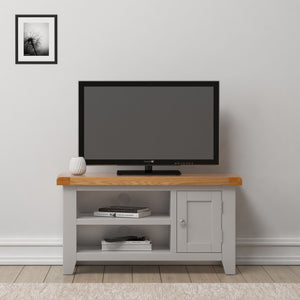 Cambridge Grey Painted Oak Small TV Unit