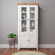 Cambridge Off White Painted Oak Display Cabinet