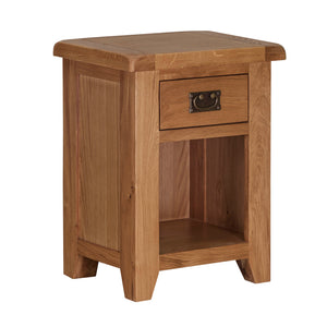 Cambridge Oak Small 1 Drawer Bedside - HomePlus Furniture