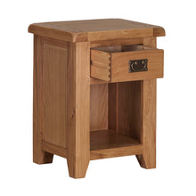 Cambridge Oak Small 1 Drawer Bedside - HomePlus Furniture