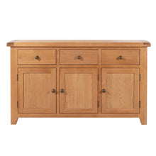 Sussex Oak 3 Door 3 Drawer Sideboard