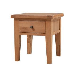 Sussex Oak 1 Drawer Lamp Table