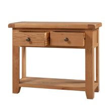 Sussex Oak 2 Drawer Console Table