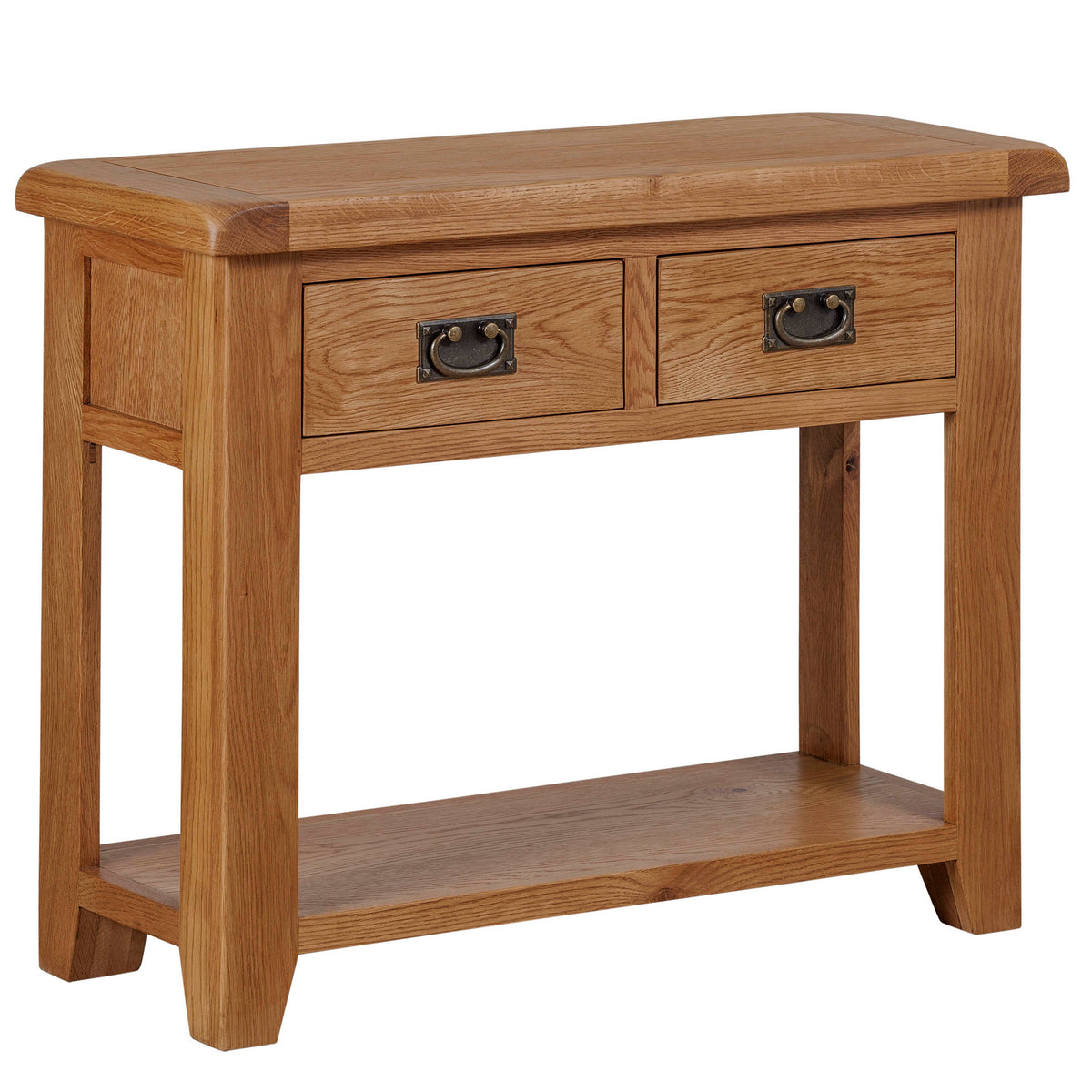 Cambridge Oak 2 Drawer Console Table – HomePlus Furniture