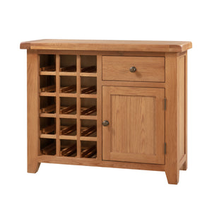 Sussex Oak Small Wine Cabinet
