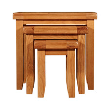 Cambridge Oak Nest of 3 Tables - HomePlus Furniture