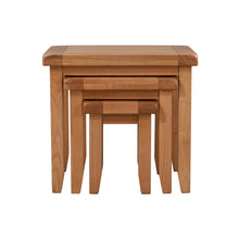 Sussex Oak Nest of 3 Tables