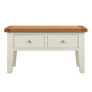 Cambridge Off White Painted Oak Coffee Table with Drawers