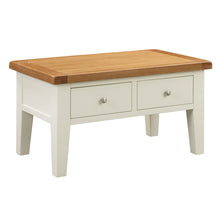 Cambridge Off White Painted Oak Coffee Table with Drawers