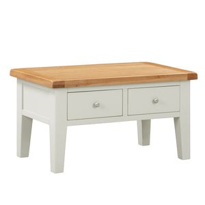 Cambridge Grey Painted Oak Coffee Table with Drawers