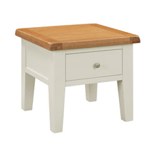 Cambridge Classic Cream Painted Oak 1 Drawer Lamp Table