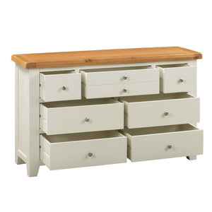 Cambridge Off White Painted Oak 3 Over 4 Chest Of Drawers