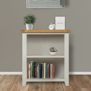 Cambridge Grey Painted Oak Small Bookcase (0.9 m)