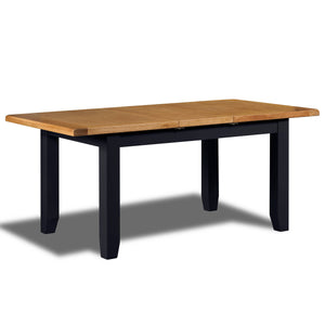Chatsworth Blue Painted Oak Extending Dining Table (1.4 m-1.8 m)