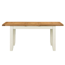 Cambridge Off White Painted Oak Small Extending Dining Table (1.2 m-1.5 m)