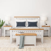 Cambridge Grey Painted Oak 4ft 6' Double Bed