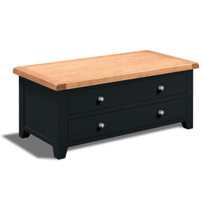 Chatsworth Blue Painted Oak Storage Coffee Table