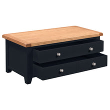 Chatsworth Blue Painted Oak Storage Coffee Table