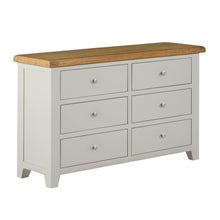 Cambridge Grey Painted Oak 6 Drawer Chest - HomePlus Furniture