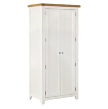 Cambridge White Painted Oak Full Hanging Wardrobe - HomePlus Furniture