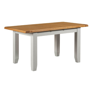 Cambridge Grey Painted Oak Small Extending Dining Table (1.2 m-1.5 m) - HomePlus Furniture