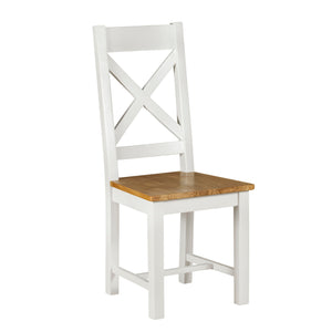Cambridge White Painted Oak Dining Chair - HomePlus Furniture