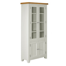 Cambridge Grey Painted Oak Display Cabinet - HomePlus Furniture