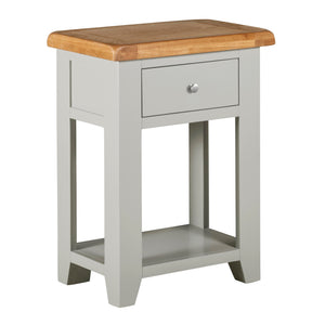 Cambridge Grey Painted Oak 1 Drawer Console Table - HomePlus Furniture