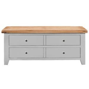 Cambridge Grey Painted Oak Storage Coffee Table - HomePlus Furniture