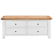 Cambridge White Painted Oak Storage Coffee Table - HomePlus Furniture