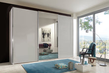 Miami Plus Wiemann 2 Door Sliding Wardrobe With Glass Door & Mirrored Door 200cm