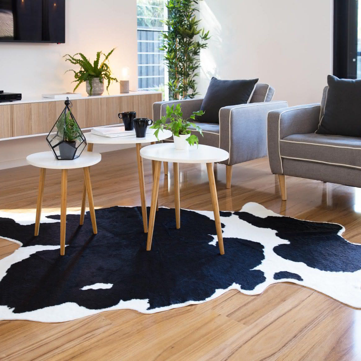 Cowhide Rug Living Room Ideas | Baci Living Room