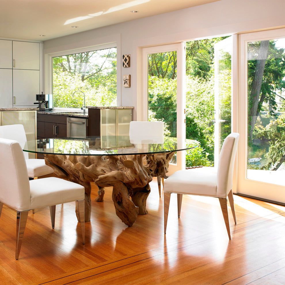 Round Large Teak Root Dining Table – HomePlus Furniture