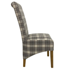 Trent Linen Dining Chair | Herringbone Grey
