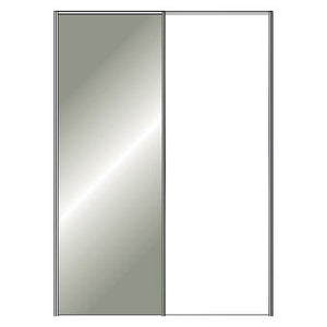 Miami Plus Wiemann 2 Door Sliding Wardrobe With Glass Door 150cm